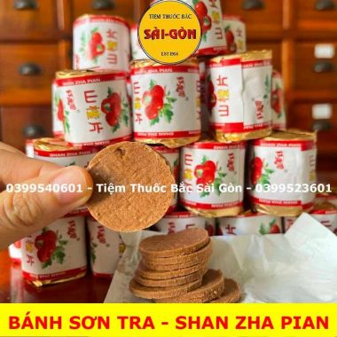 Bánh Sơn Tra - Sơn Trà - Shan Zha Pian - Mỗi Cục Nhỏ khoảng 10-14 lát bánh