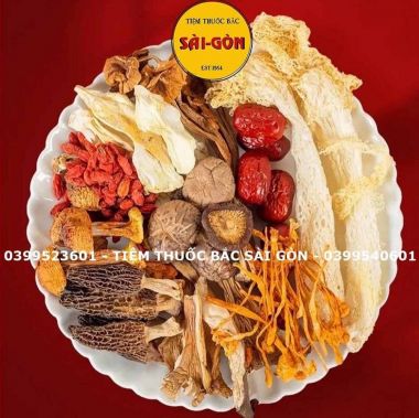 Sâm Hầm Nấm Quý - Gói 150gram gồm 18 vị (Tần gà, nấu lẩu, thơm ngon, bổ dưỡng)
